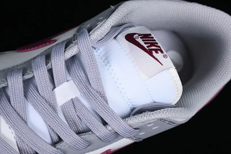 All categories Nk SB Dunk series Nk SB Dunk Low low-top sneakers Nk Dunk Low "Grey White" gray burgundy low-top retro sports and leisure sneakers DD1503-122